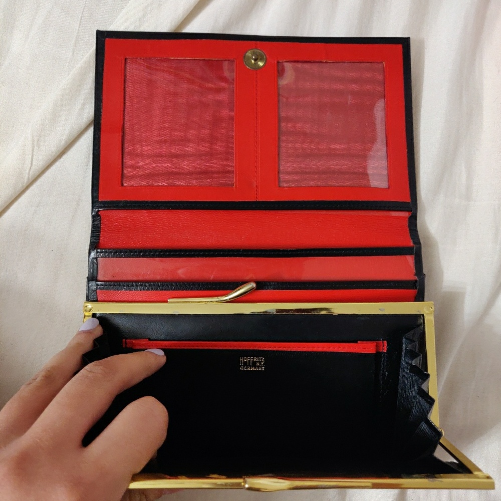 Vintage HOFFRITZ Red and Black Wallet